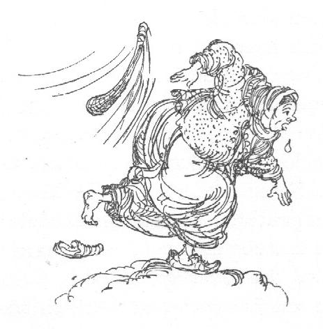 Knüppel haut Frau